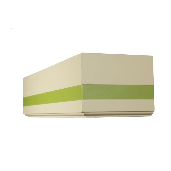 Cornișă pentru perdea și draperie Modern Bej din lemn Verde_Lămâie