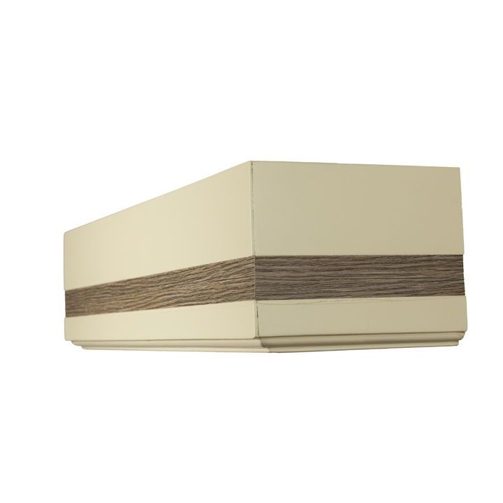 Cornișă pentru perdea și draperie Modern Bej din lemn Larice_nisip