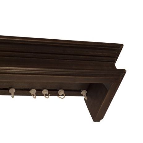 Cornișă pentru perdea și draperie Napoleon din lemn wenge Cornișă pentru perdea și draperie Napoleon din lemn Wenge