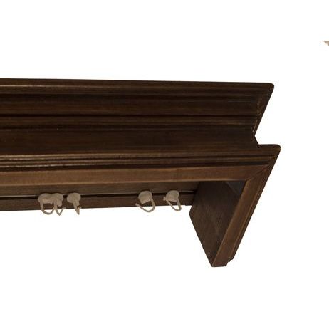 Cornișă pentru perdea și draperie Napoleon din lemn nuc Cornișă pentru perdea și draperie Napoleon din lemn Nuc