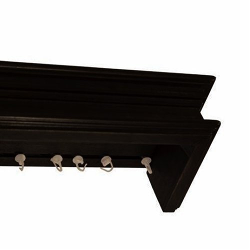 Cornișă pentru perdea și draperie Napoleon din lemn negru Cornișă pentru perdea și draperie Napoleon din lemn Negru
