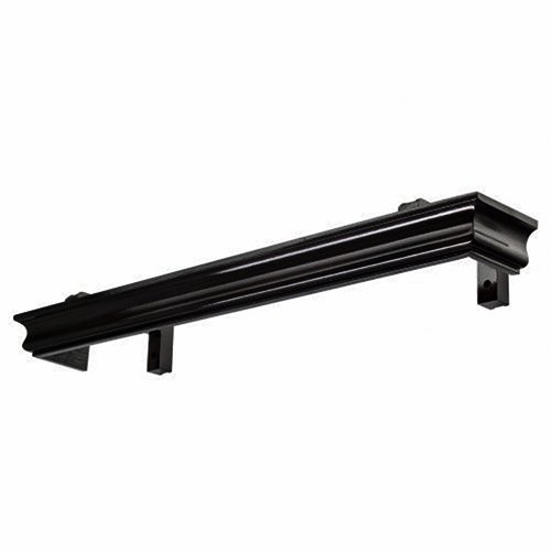 Galerie pentru perdea și draperie cu mască Athena din lemn Negru Galerie pentru perdea și draperie cu mască Athena din lemn Negru