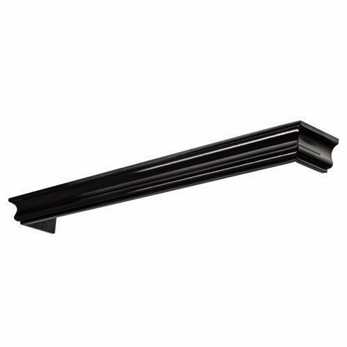 Galerie pentru perdea și draperie cu mască Athena din lemn Negru Galerie pentru perdea și draperie cu mască Athena din lemn Negru