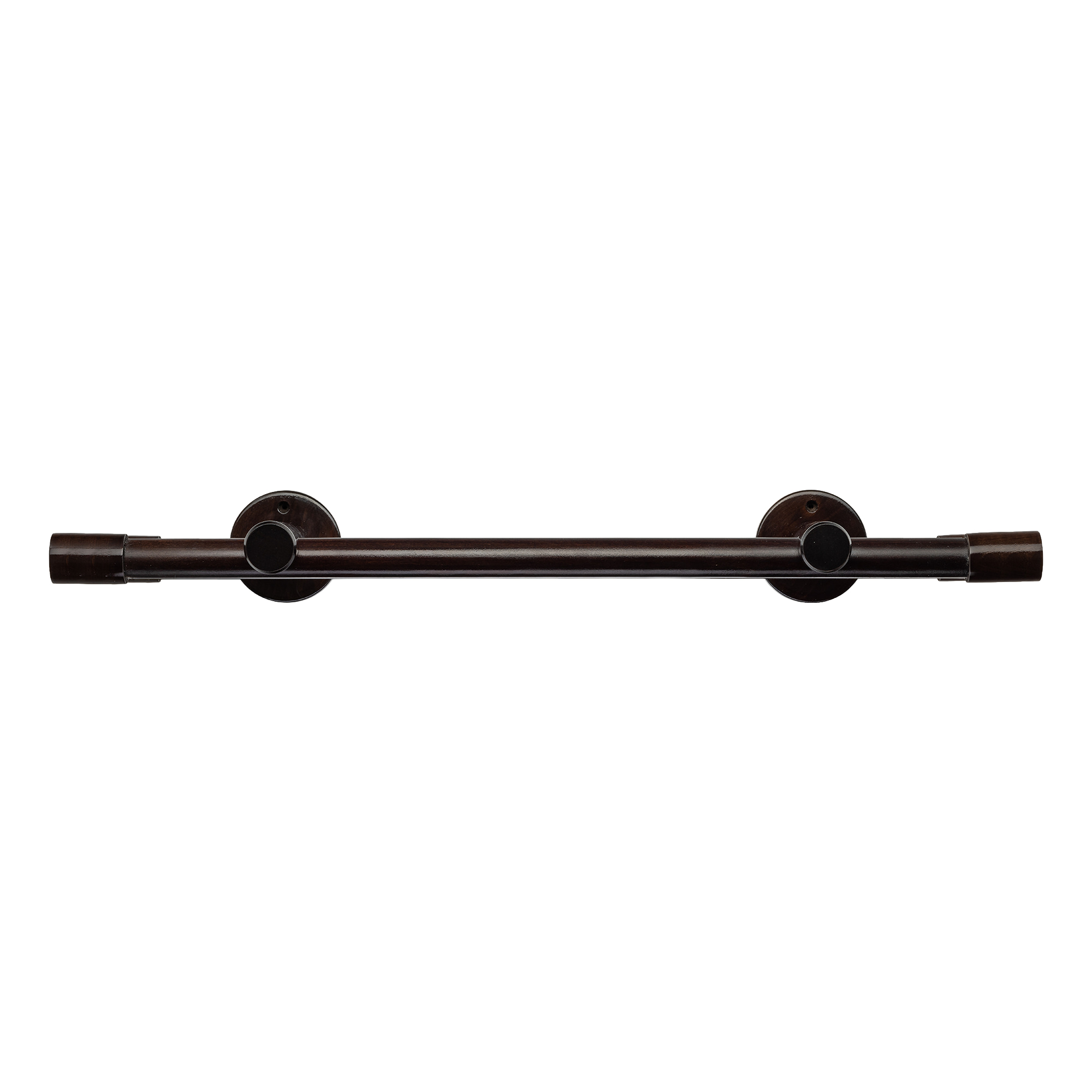 Galerie lemn perdea Luna Dublu 35 mm cu șină de aluminiu Wenge