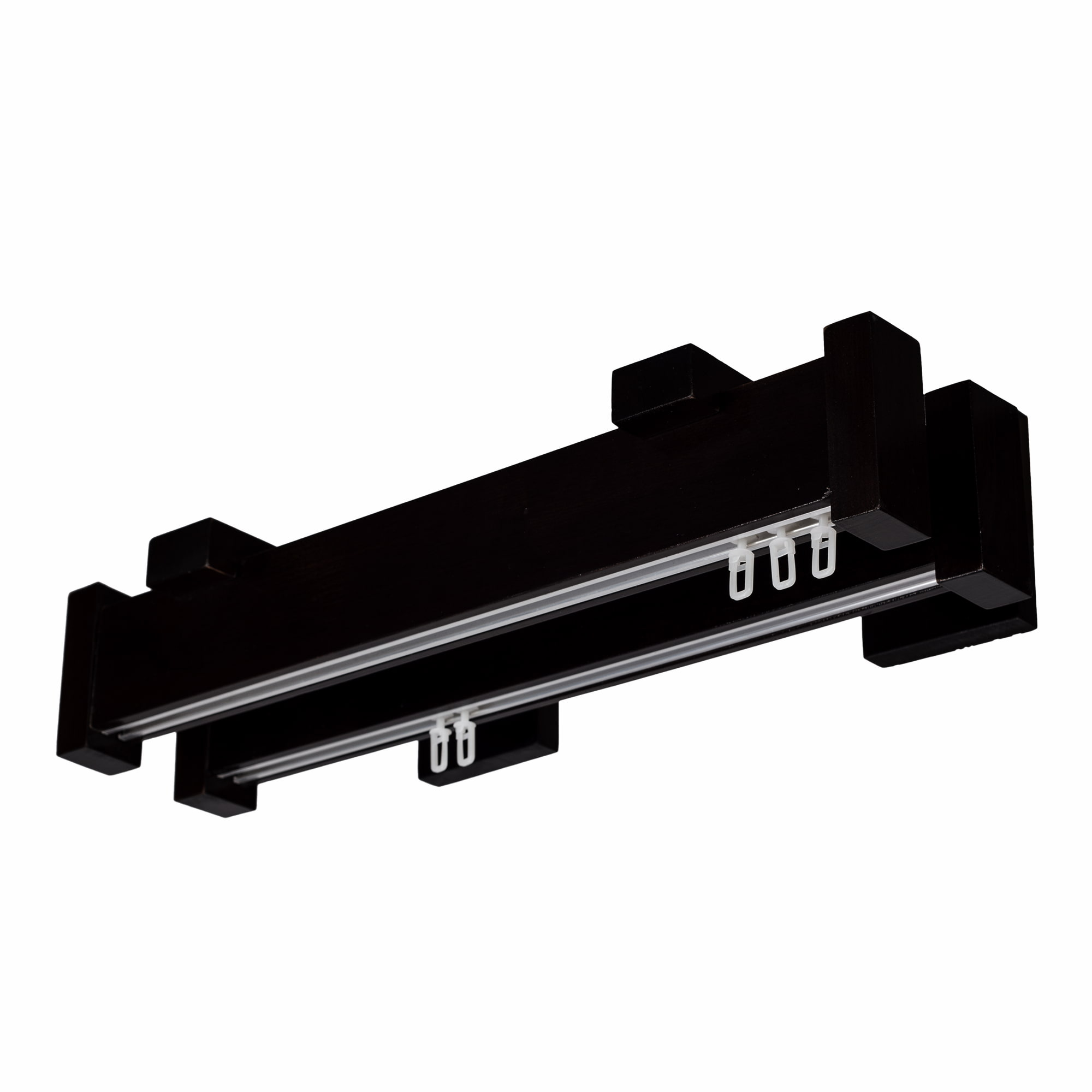 Șină pentru perdea și draperie Dalia din lemn Negru Șină pentru perdea și draperie Dalia din lemn Negru