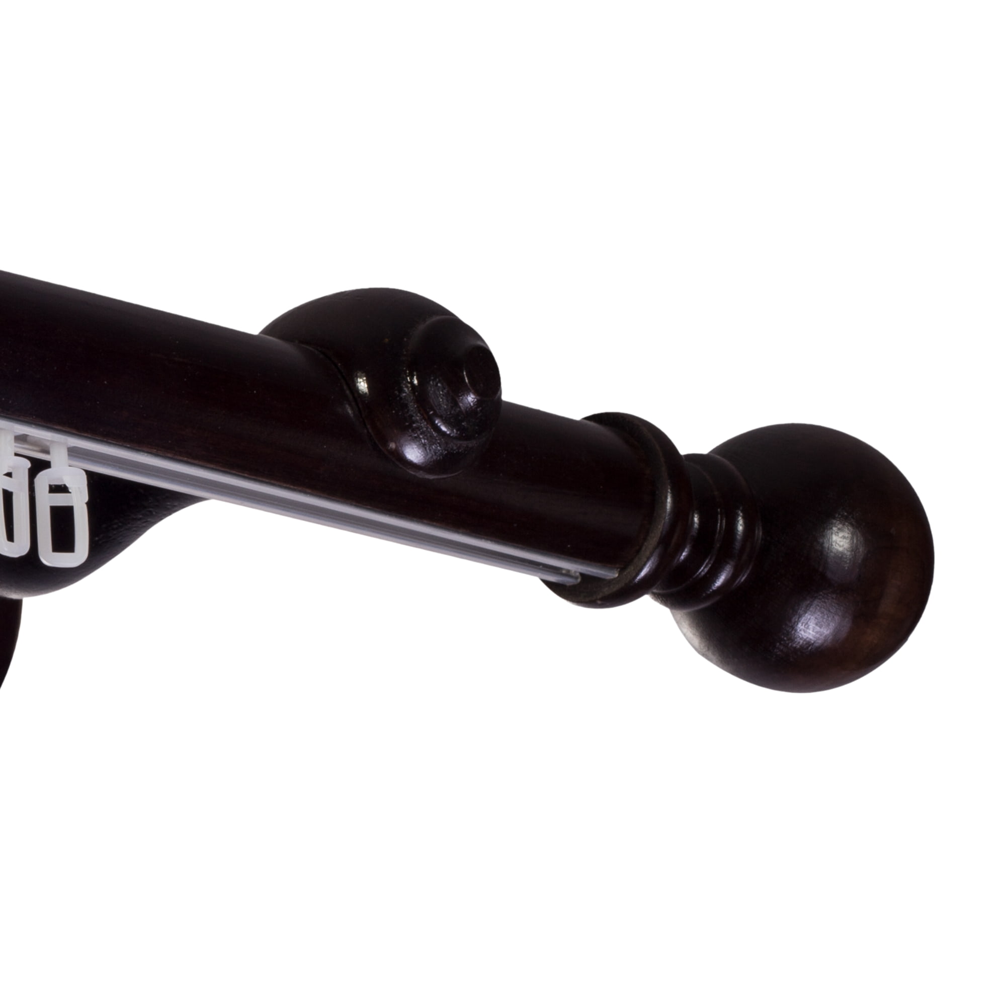 Galerie lemn perdea Globo Simple 35mm cu aluminiu Wenge
