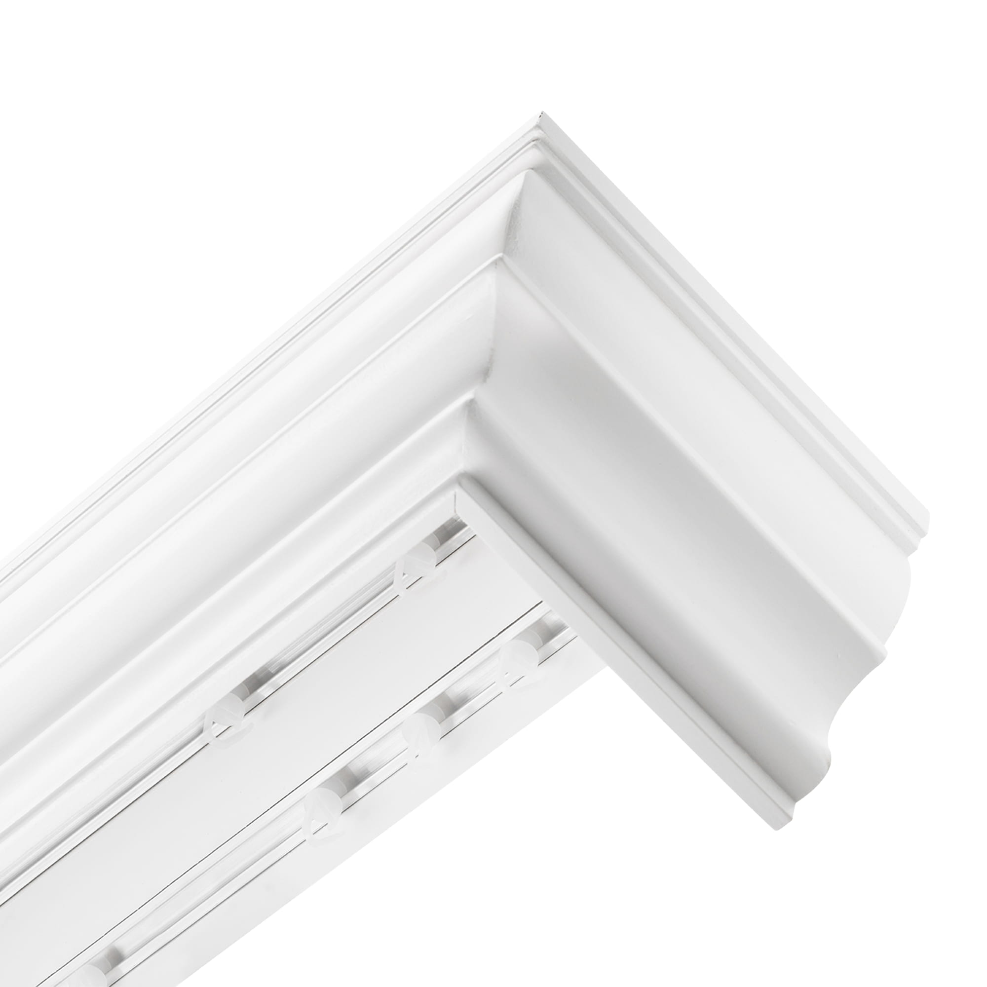 Cornișă pentru perdea și draperie Firenze din lemn alb Cornișă pentru perdea și draperie Firenze din lemn Alb