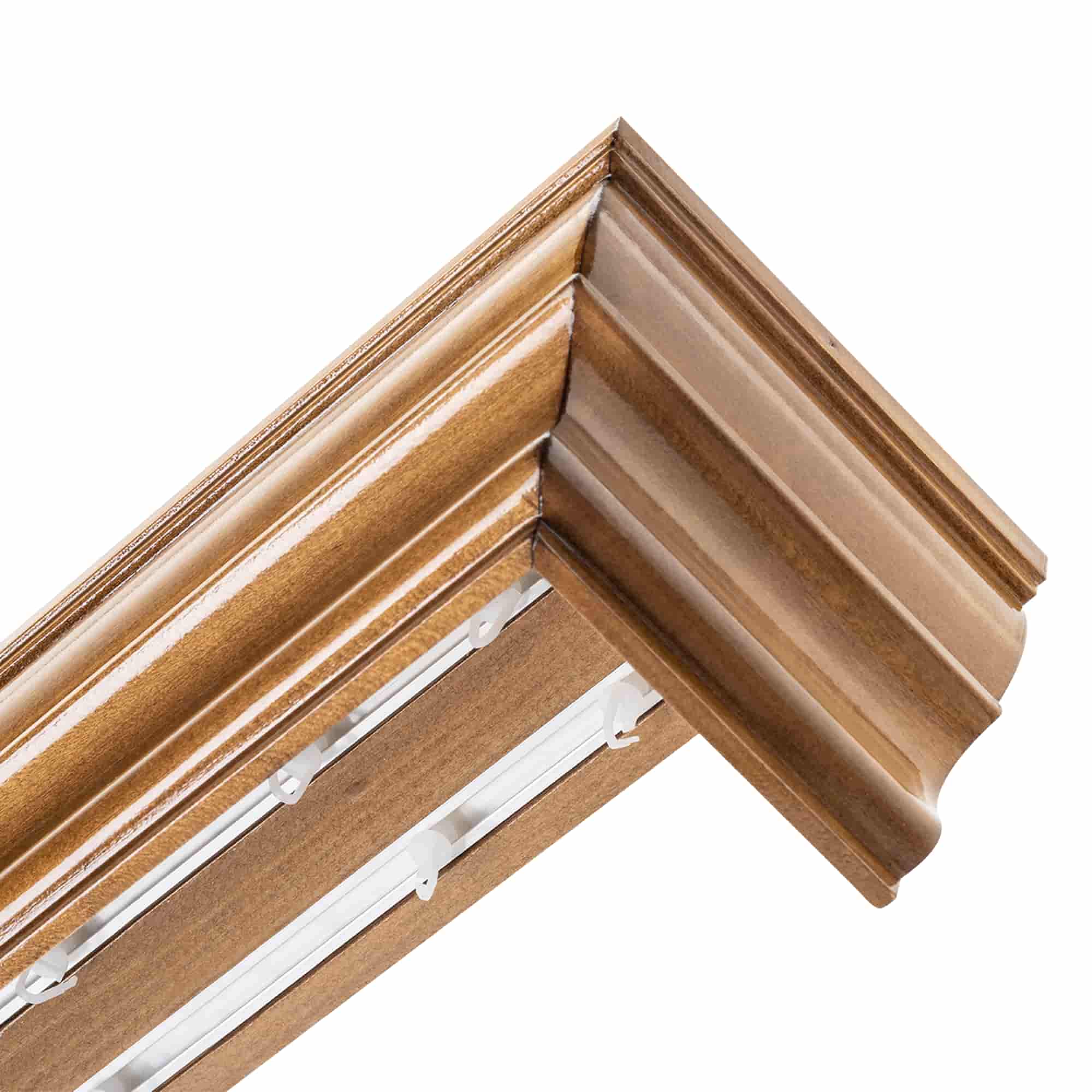 Cornișă pentru perdea și draperie Firenze din lemn stejar Cornișă pentru perdea și draperie Firenze din lemn Stejar