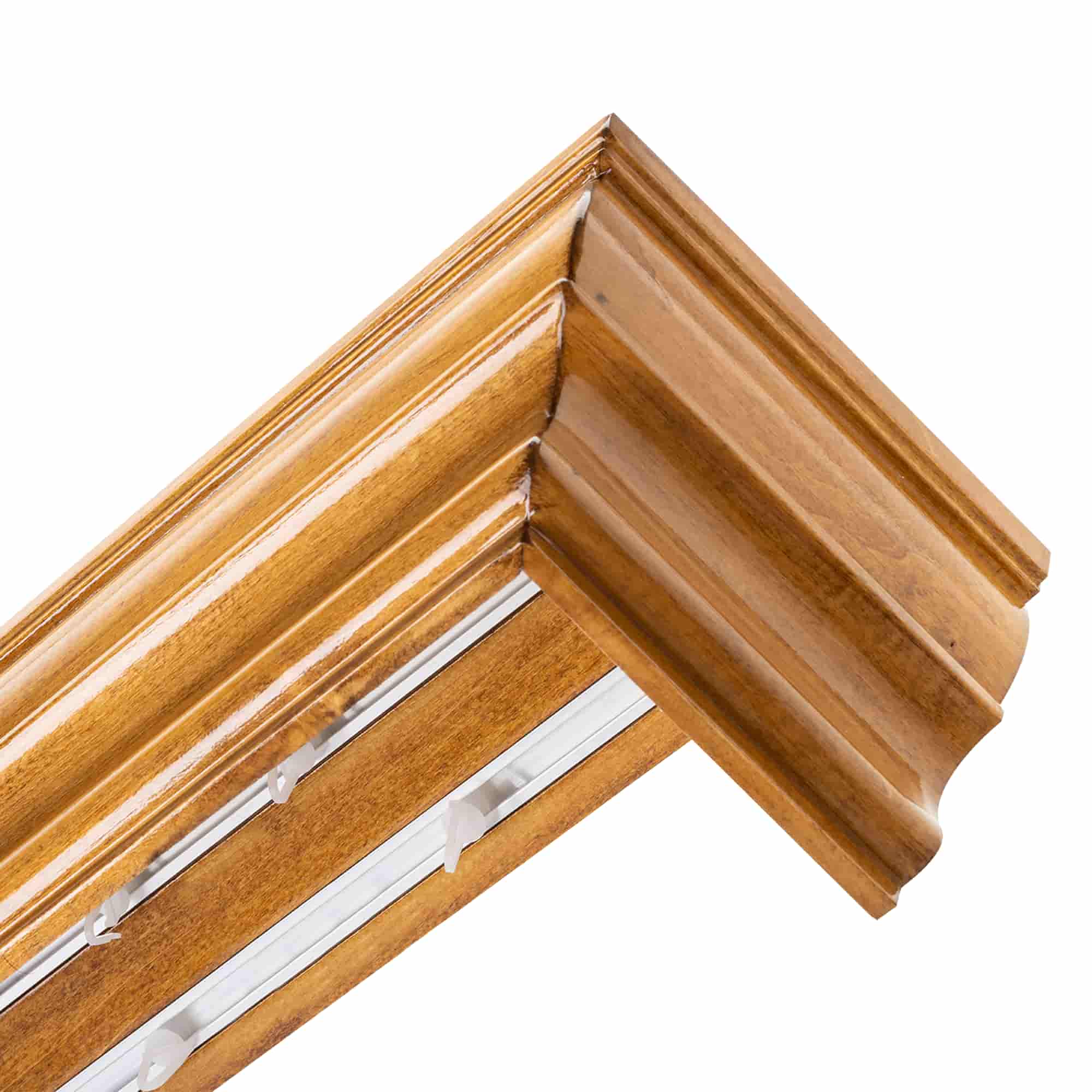 Cornișă pentru perdea și draperie Firenze din lemn stejar_auriu Cornișă pentru perdea și draperie Firenze din lemn Stejar_auriu