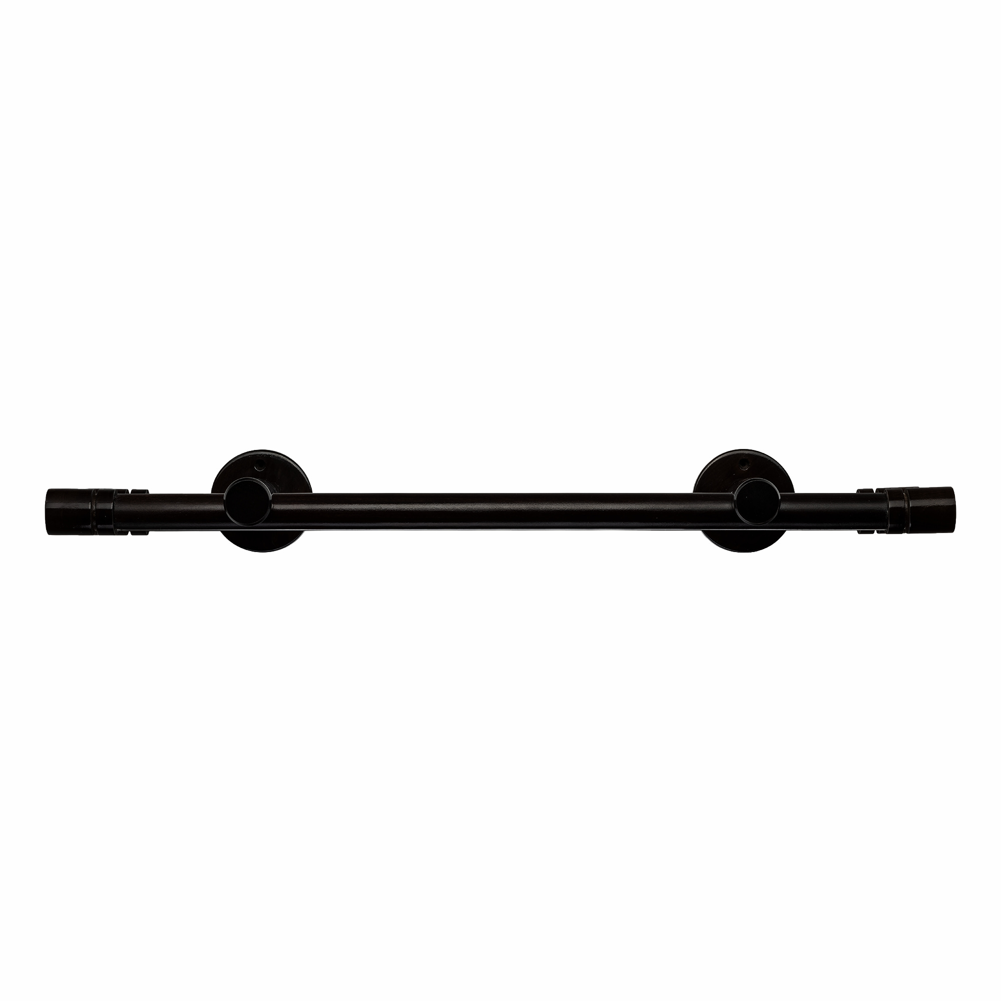 Galerie lemn perdea Cilindru Dublu 35 mm cu șină de aluminiu Negru