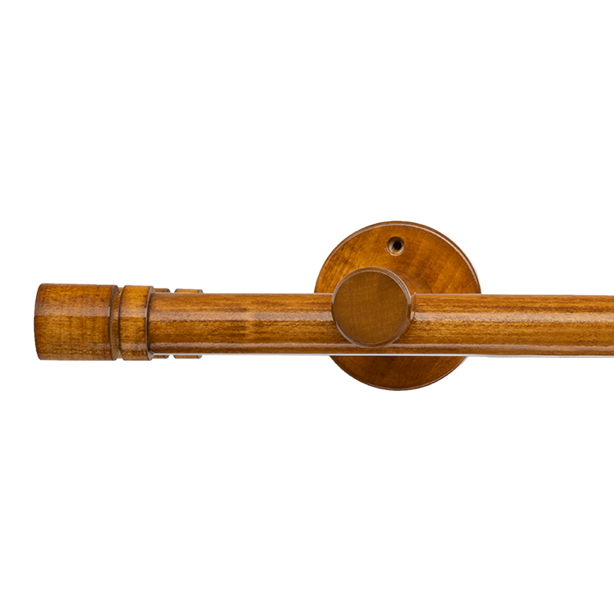 Galerie lemn perdea Cilindru Dublu 35 mm cu șină de aluminiu Stejar_auriu