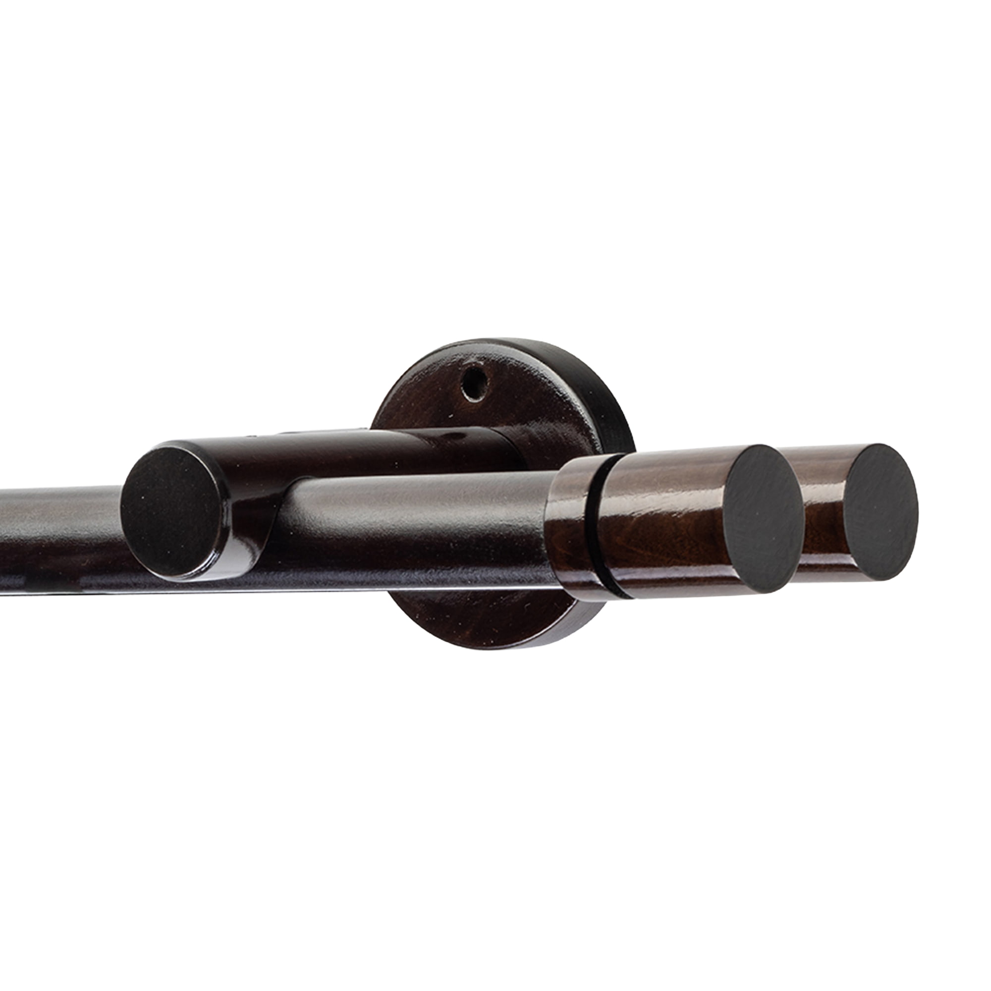 Galerie lemn perdea Cilindru Dublu 35 mm cu șină de aluminiu Wenge