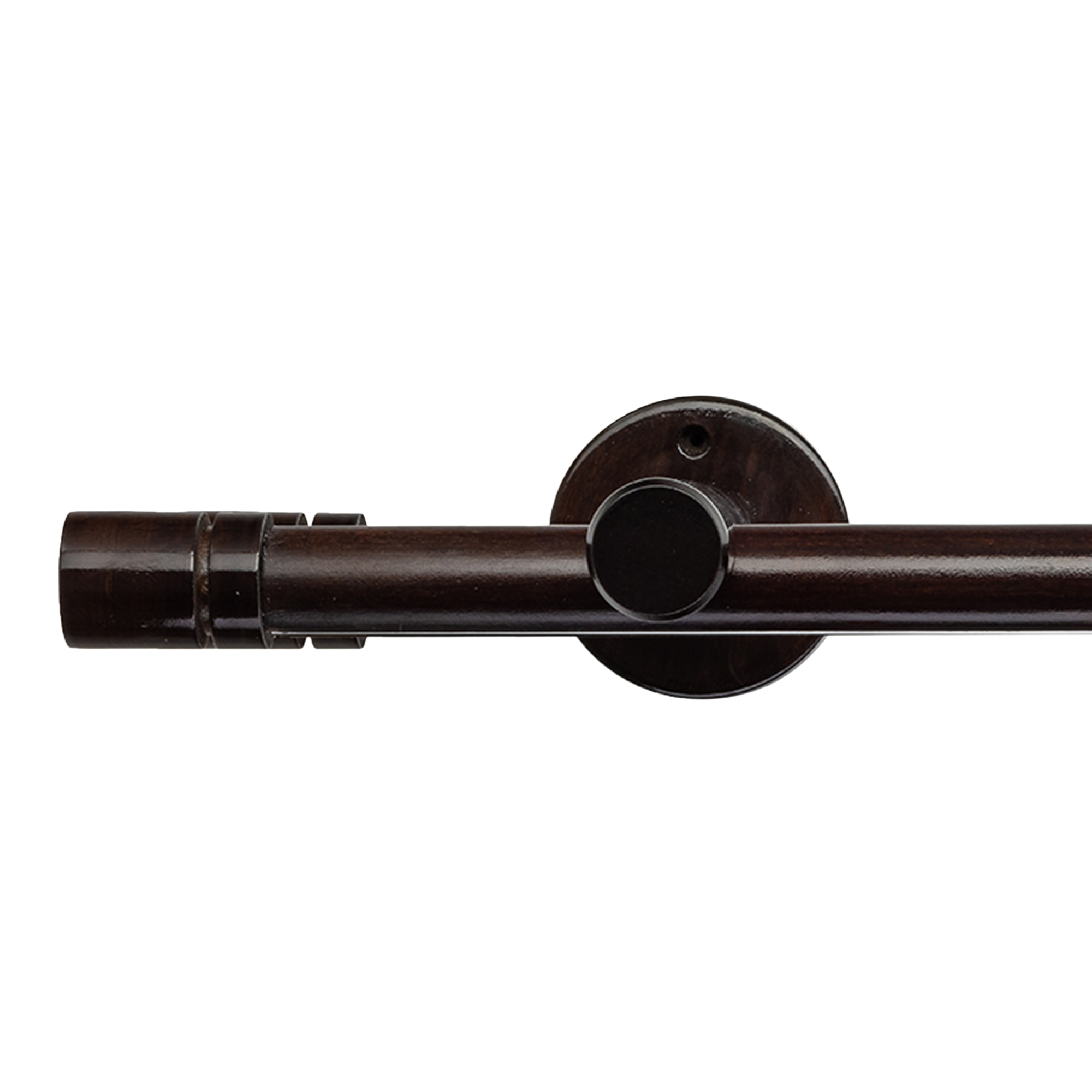 Galerie lemn perdea Cilindru Dublu 35 mm cu șină de aluminiu Wenge