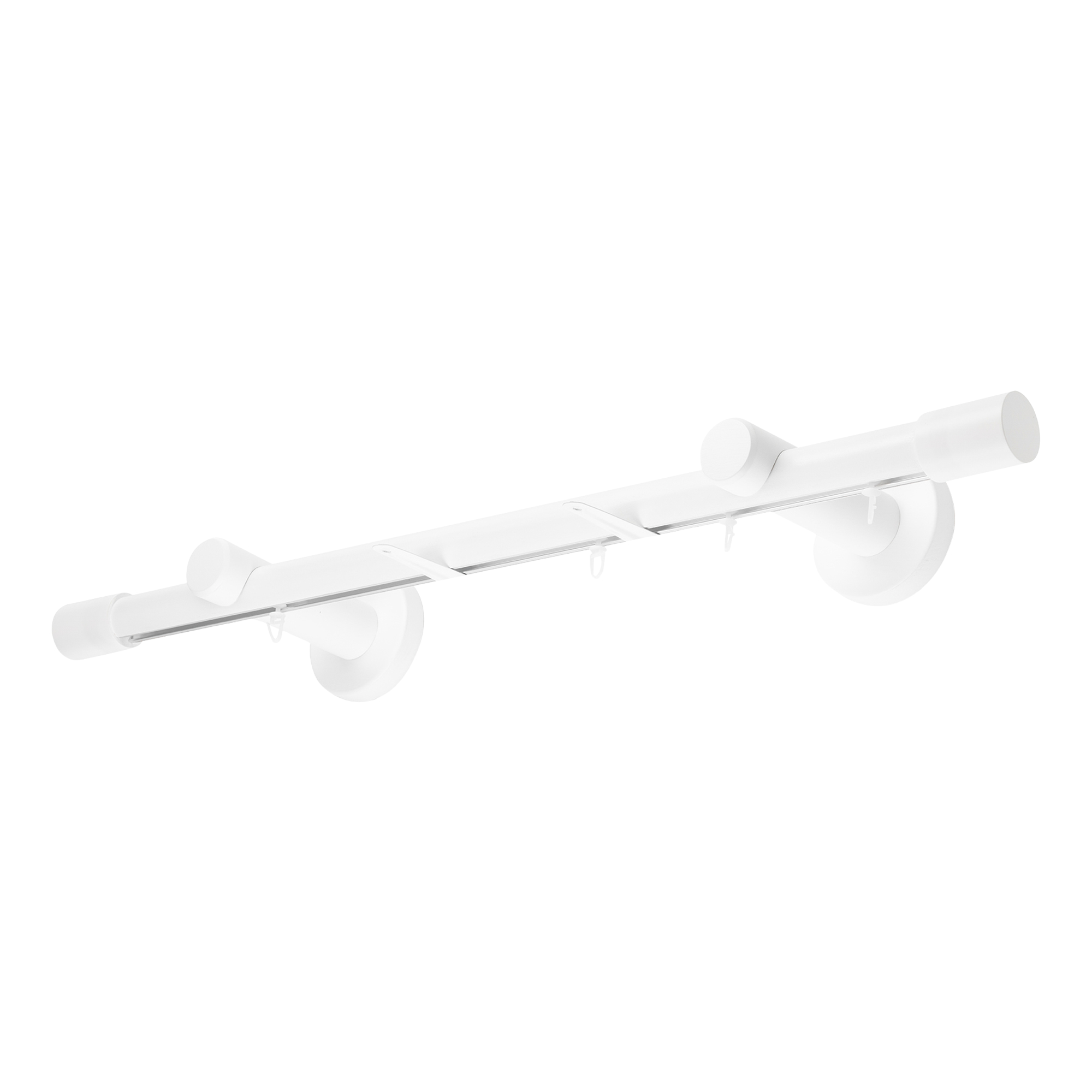 Galerie lemn perdea Luna Simplu 35 mm cu șină de aluminiu alb Galerie lemn perdea Luna Simplu 35 mm cu șină de aluminiu Alb