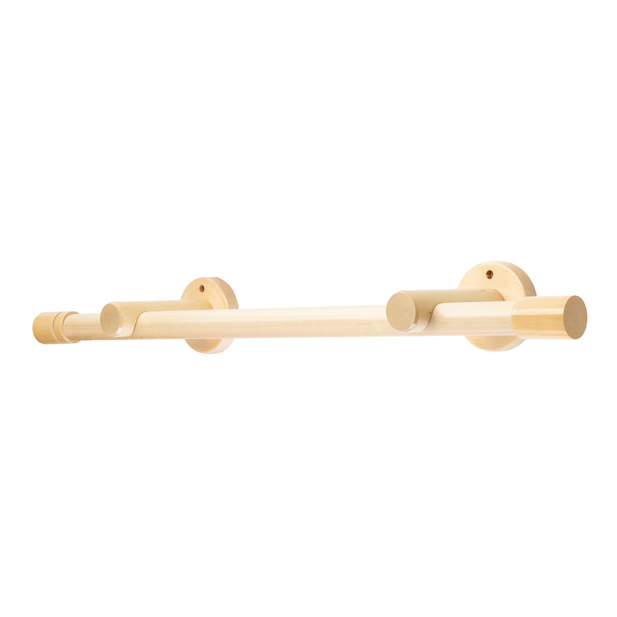 Galerie lemn perdea Luna Simplu 35 mm cu șină de aluminiu natur Galerie lemn perdea Luna Simplu 35 mm cu șină de aluminiu Natur