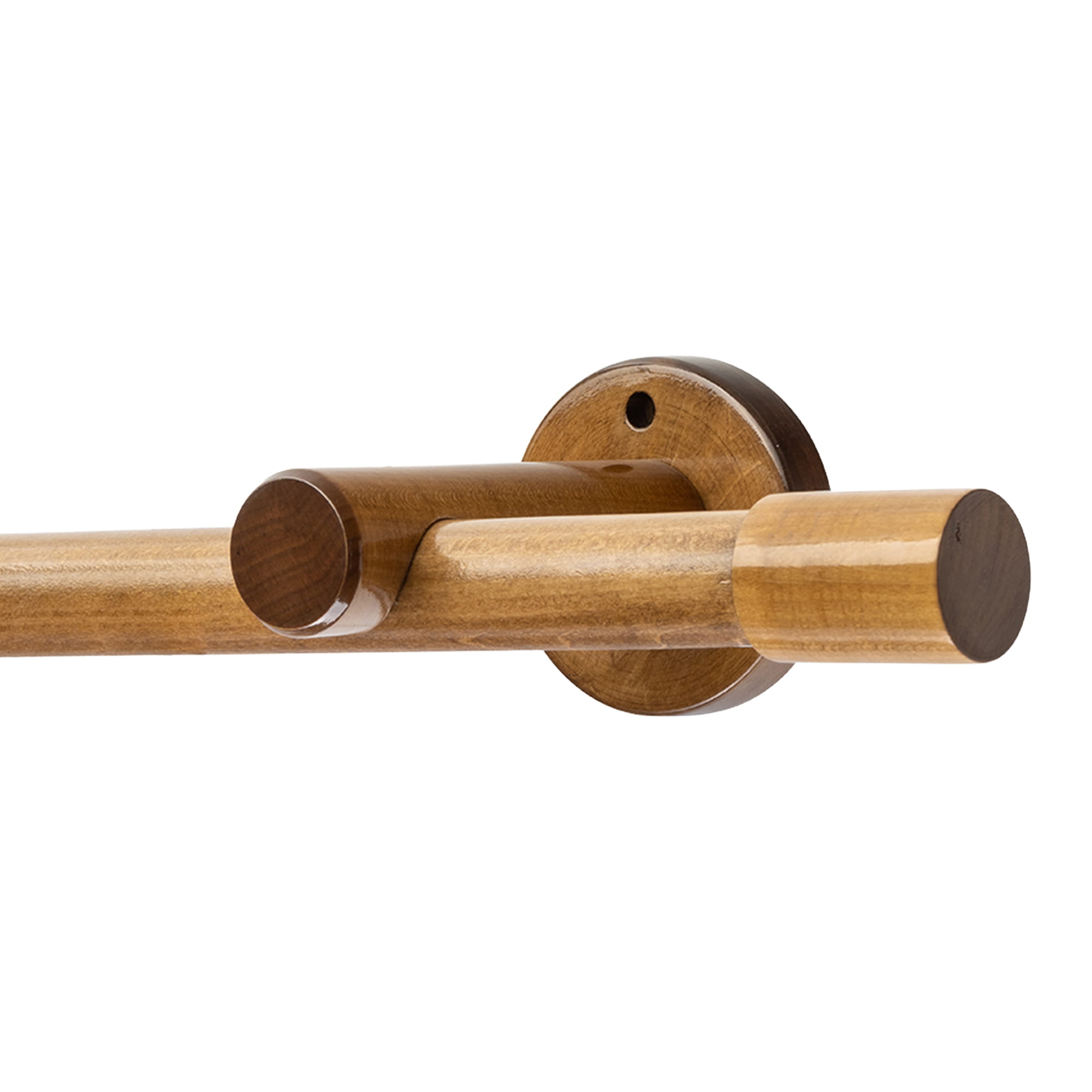 Galerie lemn perdea Luna Simplu 35 mm cu șină de aluminiu stejar Galerie lemn perdea Luna Simplu 35 mm cu șină de aluminiu Stejar