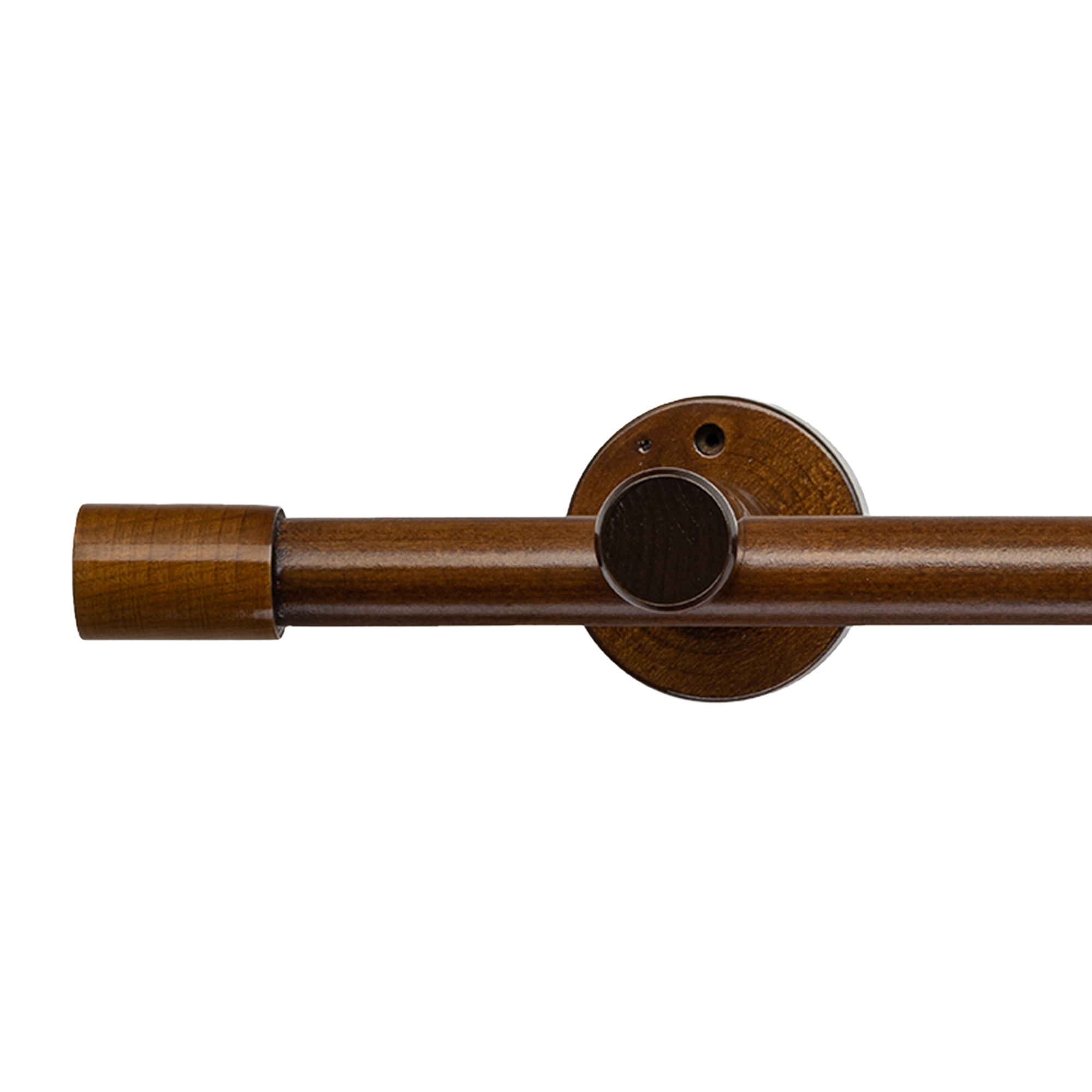 Galerie lemn perdea Luna Simplu 35 mm cu șină de aluminiu negru Galerie lemn perdea Luna Simplu 35 mm cu șină de aluminiu Negru