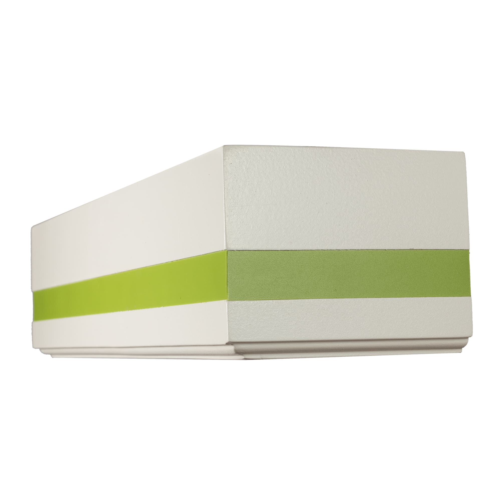 Cornișă pentru perdea și draperie Modern Alb din lemn Verde_lămâie