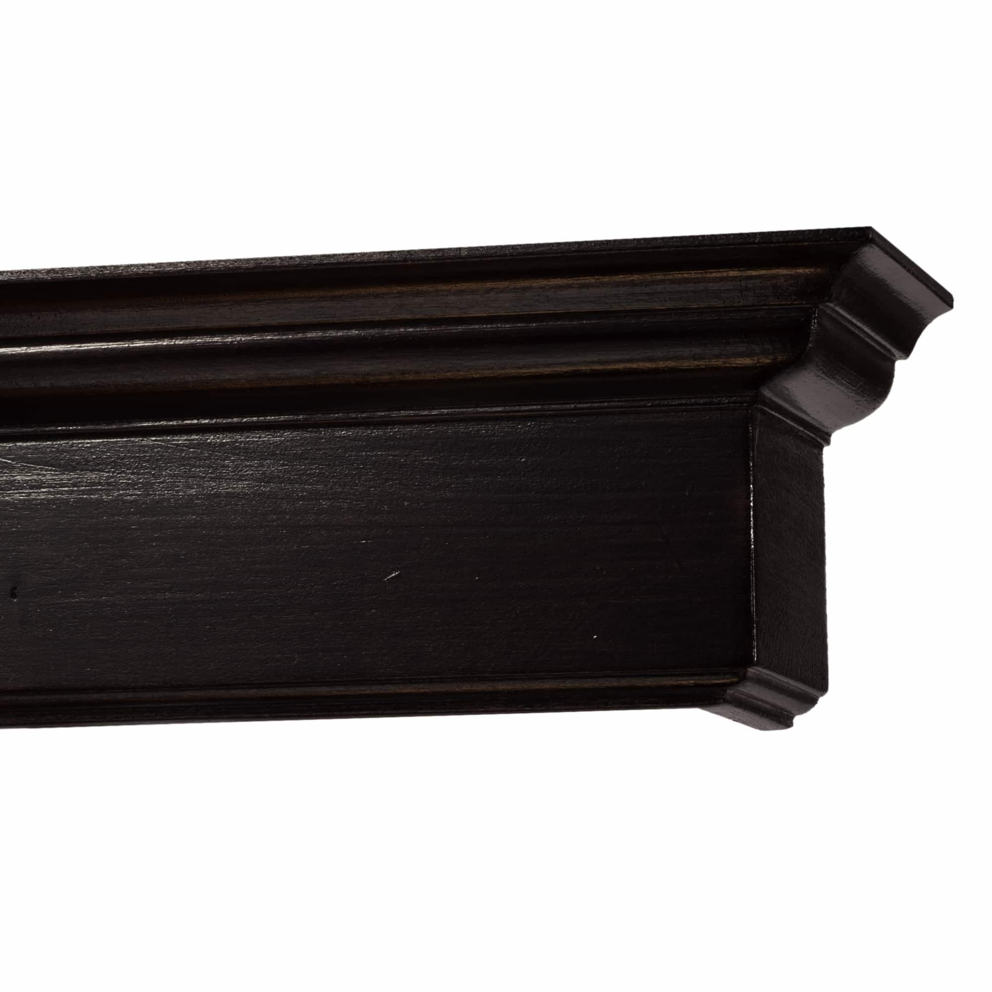 Cornișă pentru perdea și draperie Filip Classic din lemn negru Cornișă pentru perdea și draperie Filip Classic din lemn Negru