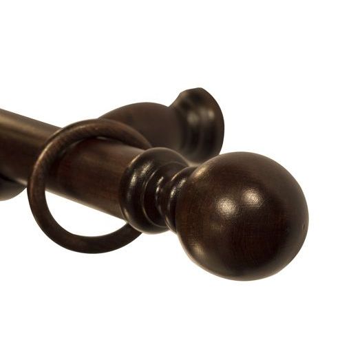 Galerie lemn perdea Globo Simple 35mm Wenge