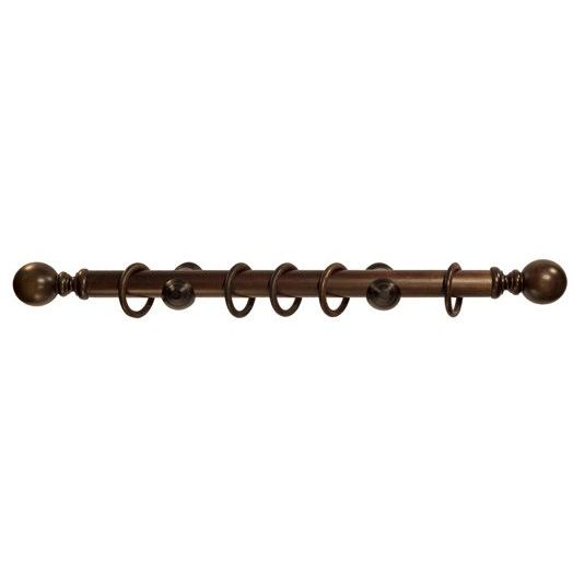 Galerie lemn perdea Globo Simple 35mm Wenge