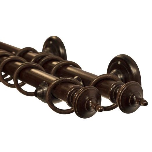 Galerie lemn perdea Saly Double Ø 35mm Wenge