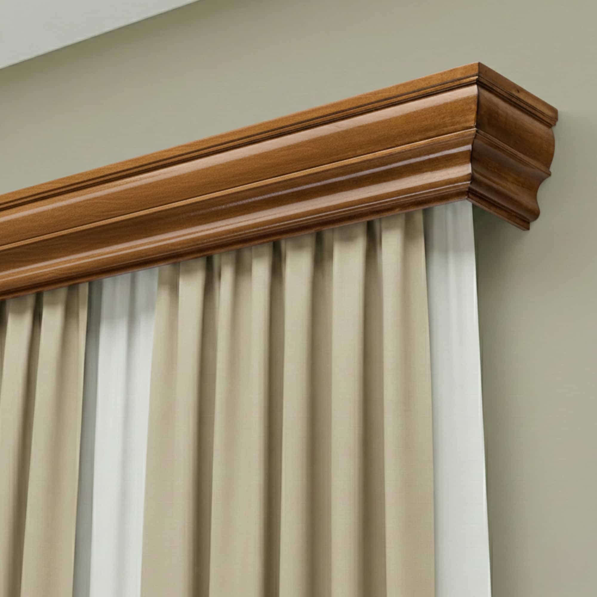 Cornișă pentru perdea și draperie Firenze din lemn stejar Cornișă pentru perdea și draperie Firenze din lemn Stejar