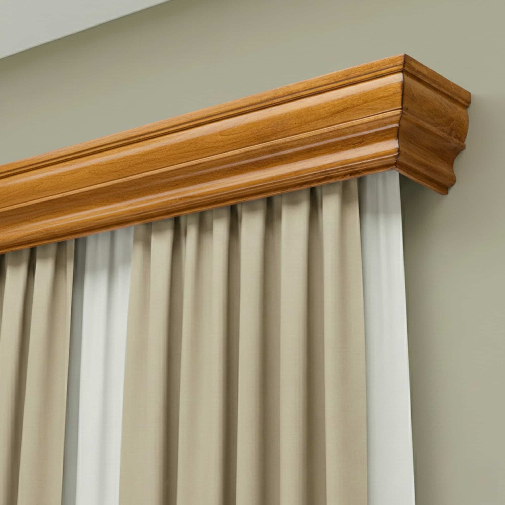 Cornișă pentru perdea și draperie Firenze din lemn stejar_auriu Cornișă pentru perdea și draperie Firenze din lemn Stejar_auriu