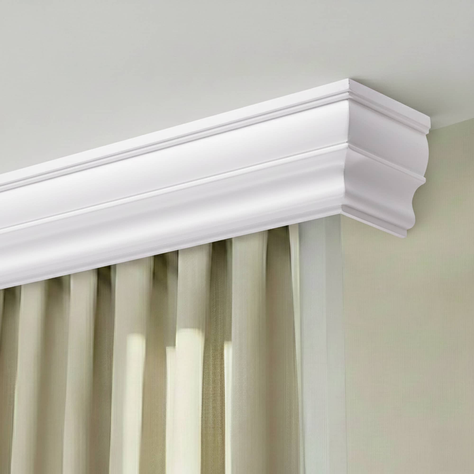 Cornișă pentru perdea și draperie Firenze din lemn alb Cornișă pentru perdea și draperie Firenze din lemn Alb