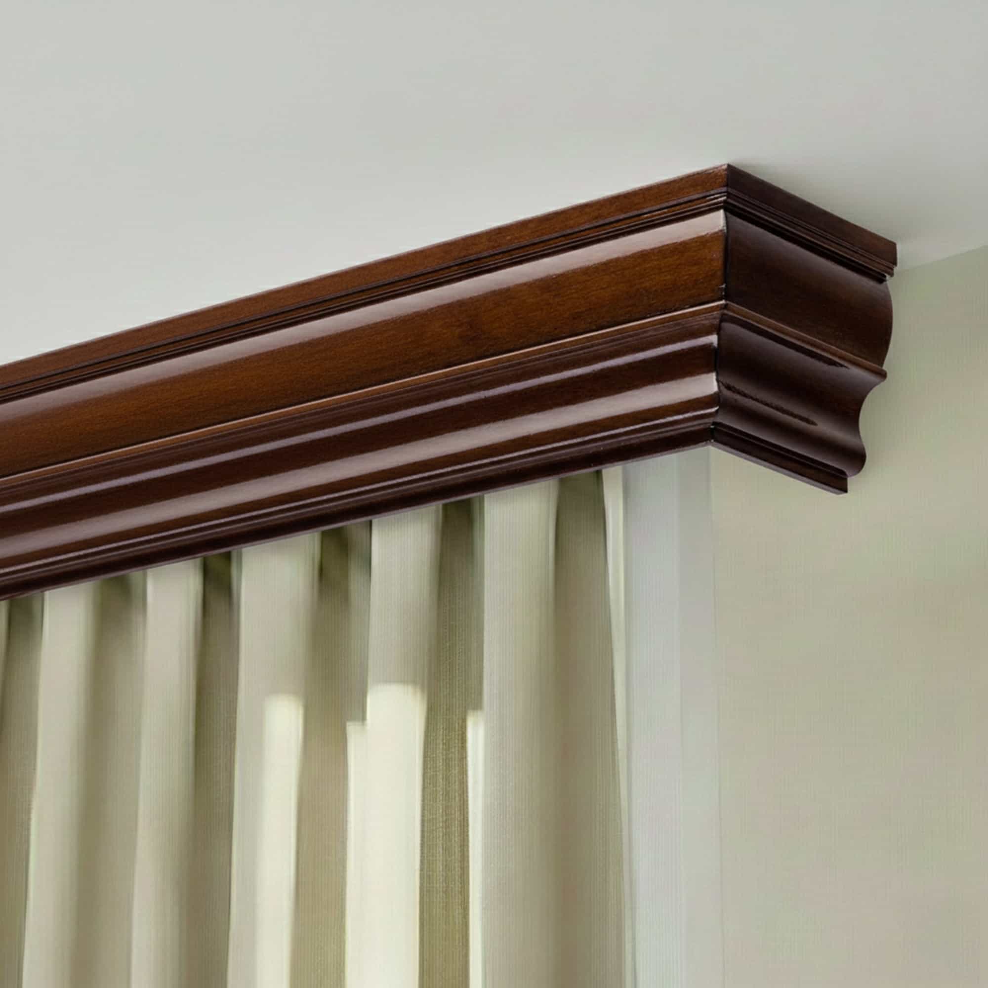 Cornișă pentru perdea și draperie Firenze din lemn nuc Cornișă pentru perdea și draperie Firenze din lemn Nuc