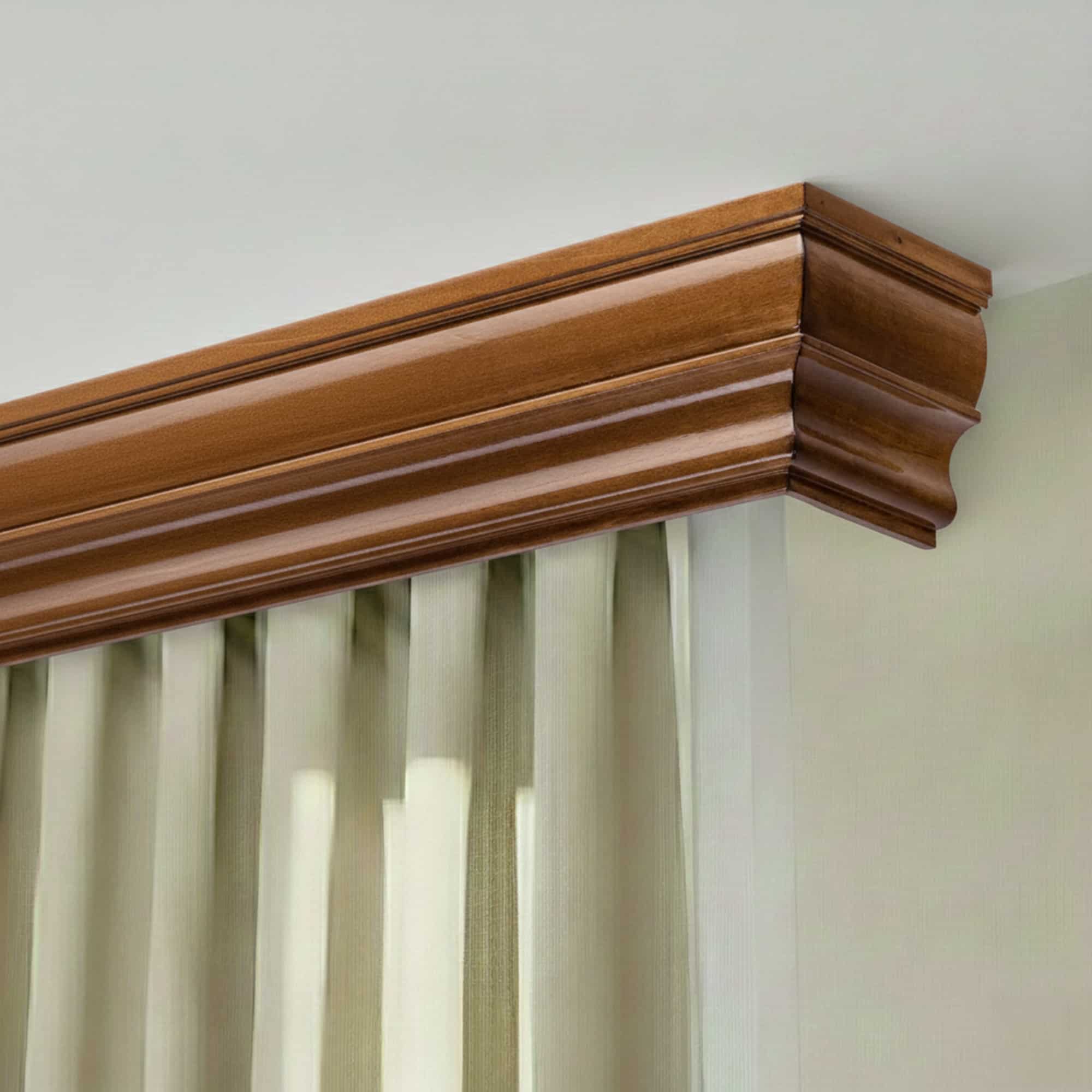 Cornișă pentru perdea și draperie Firenze din lemn stejar Cornișă pentru perdea și draperie Firenze din lemn Stejar