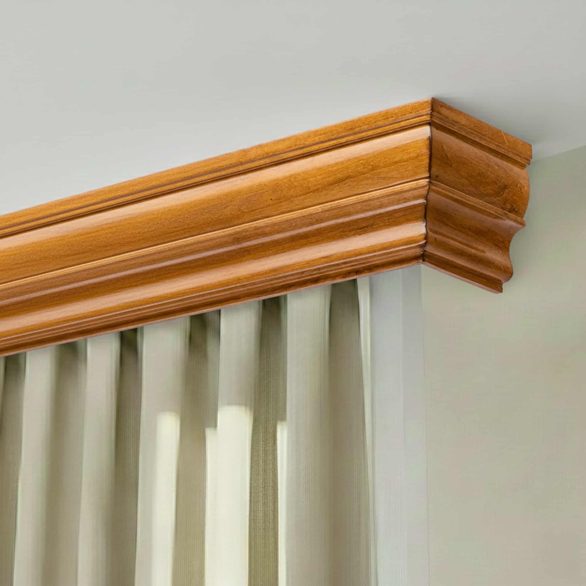 Cornișă pentru perdea și draperie Firenze din lemn stejar_auriu Cornișă pentru perdea și draperie Firenze din lemn Stejar_auriu